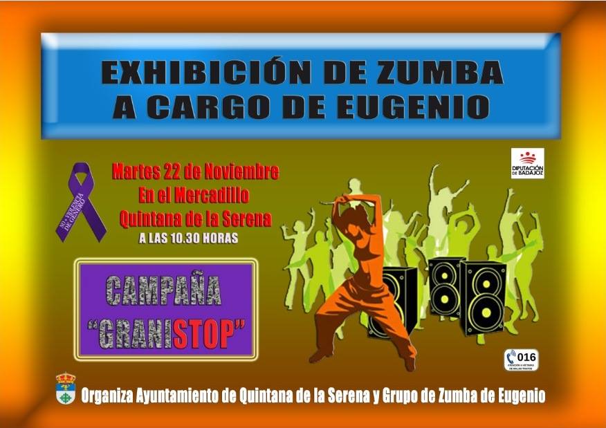 Exhibición de zumba este martes contra la violencia de género