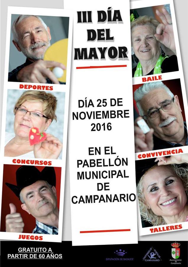 Unos 300 vecinos participarán en las actividades del III Día del Mayor