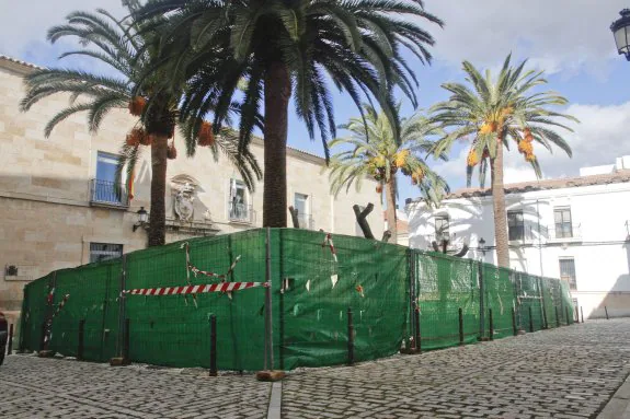 Remodelan por 33.000 euros el jardín de la Plaza de la Audiencia