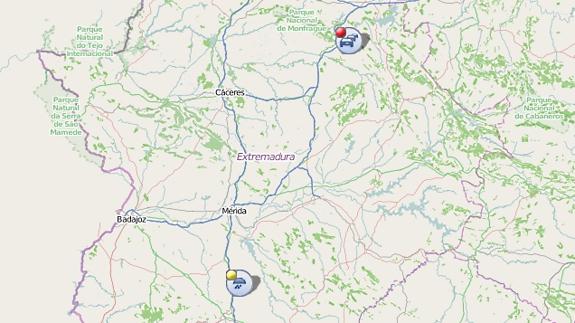 Cortado por obras el tráfico en el túnel de Miravete en dirección a Madrid