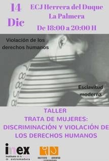 El Espacio para la Creación Joven acoge un taller para concienciar sobre la trata de mujeres
