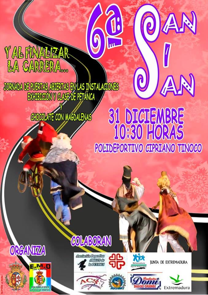 Todo preparado para la celebración de la VI San Silvestre Santeña