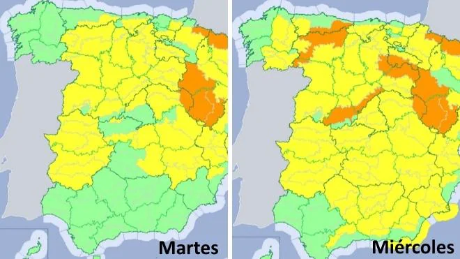 La Aemet activa la alerta amarilla por temperaturas mínimas en Extremadura