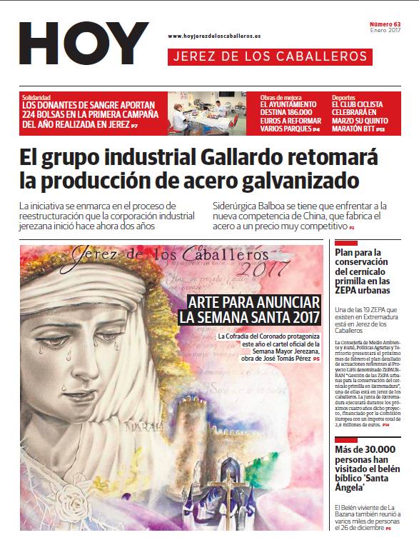 Ya está en la calle el nº 63 de HOY Jerez de los Caballeros