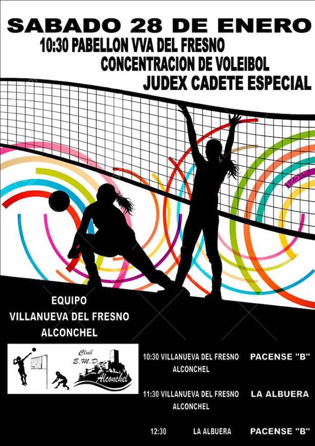La localidad acoge la concentración de voleibol Judex Cadete Especial
