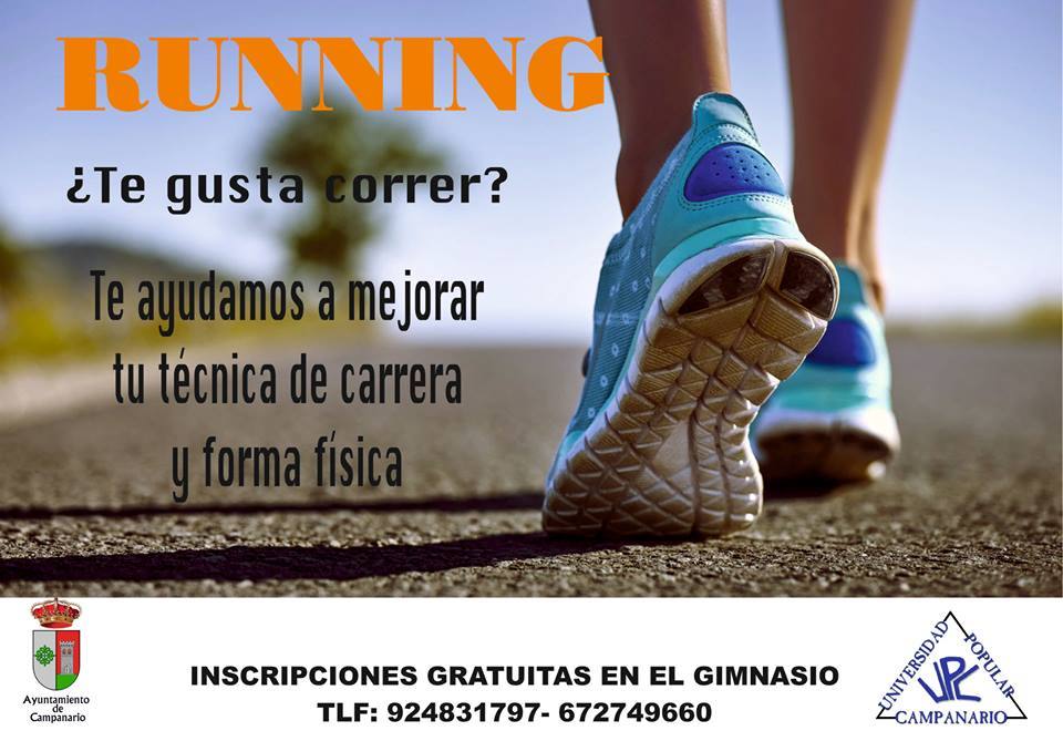 Deportes oferta un curso de running