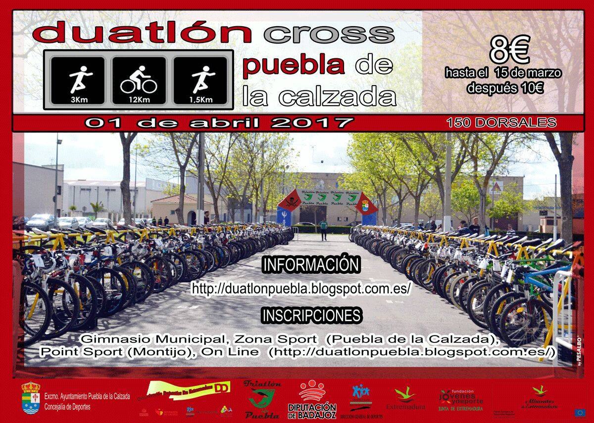 Se abre el plazo de inscripción para el 'Duatlón Cross Puebla de la Calzada'