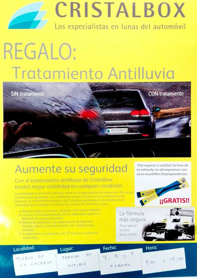 CISTALBOX regala un tratamiento antilluvia de forma gratuita