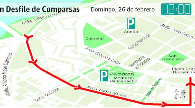 El Gran Desfile de Comparsas será el domingo día 26