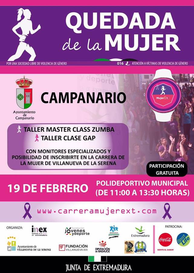 Campanario acoge este domingo una quedada previa a la Carrera de la Mujer