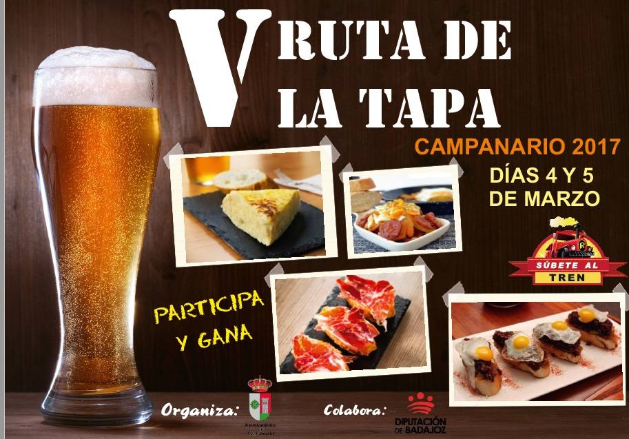 El fin de semana del 4 y 5 de marzo se celebra la V Ruta de la Tapa
