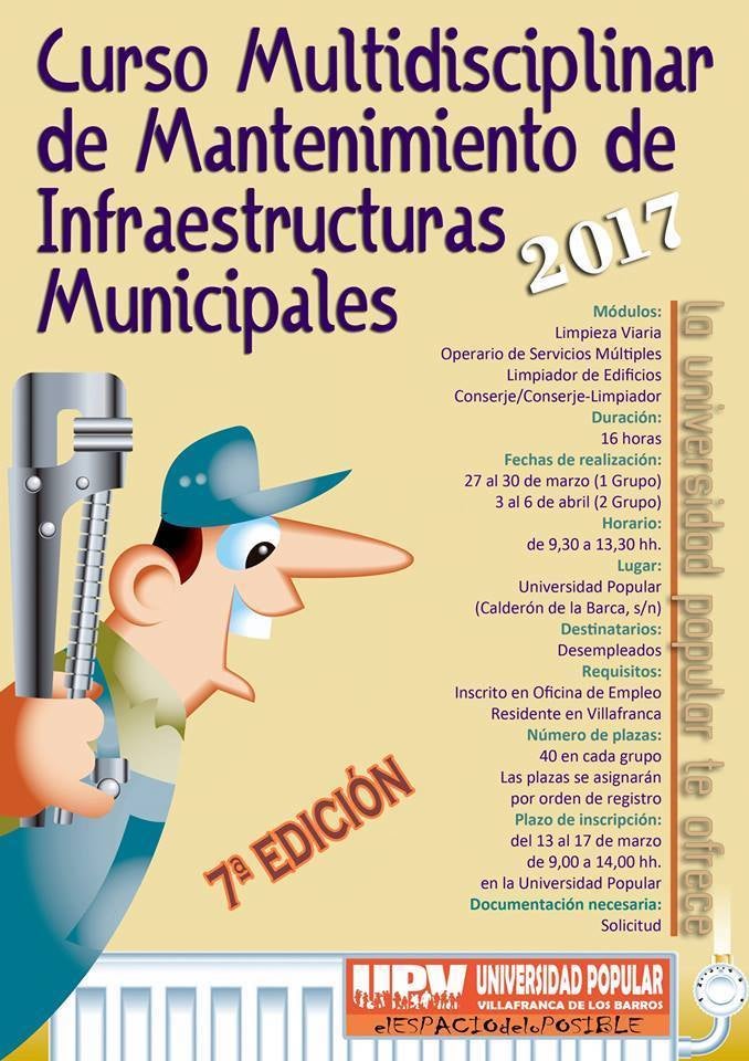 La UPV oferta un 'Curso multidisciplinar de mantenimiento de infraestructuras municipales'