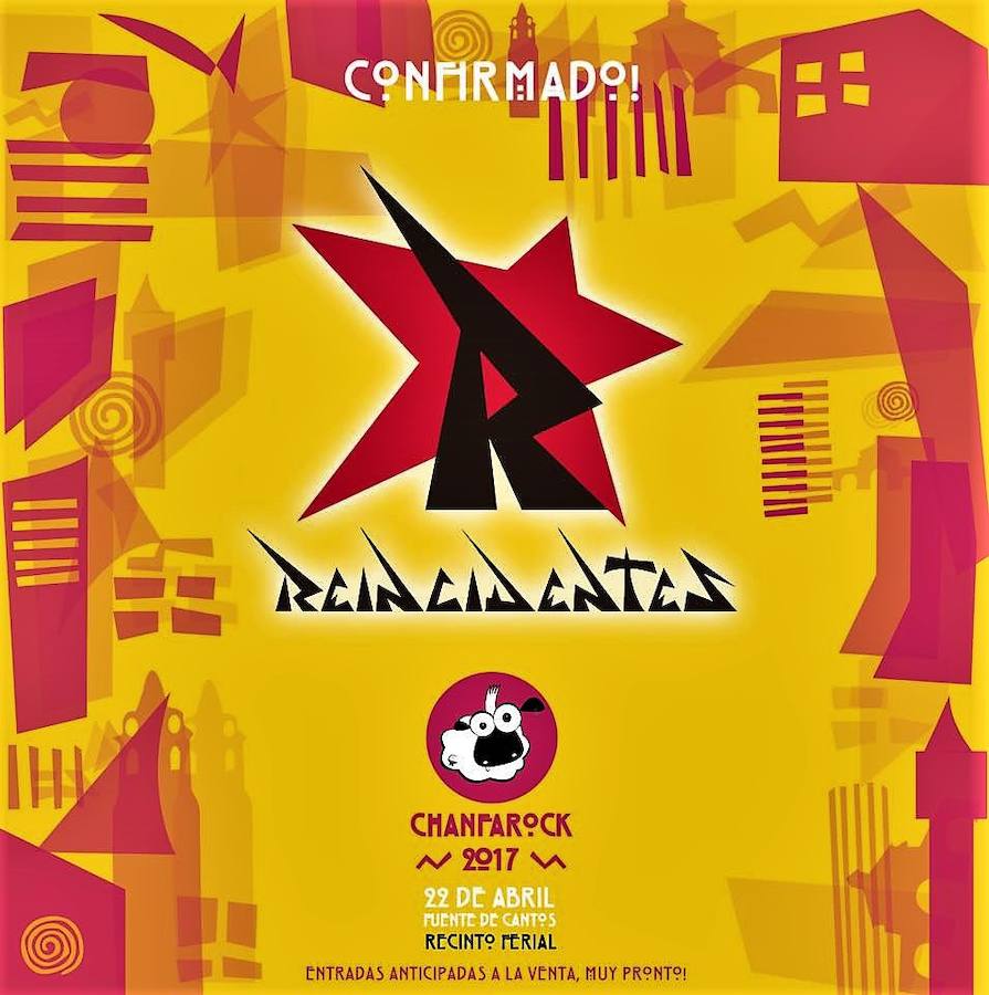 La mítica banda Reincidentes estará en el Chanfarock 2017