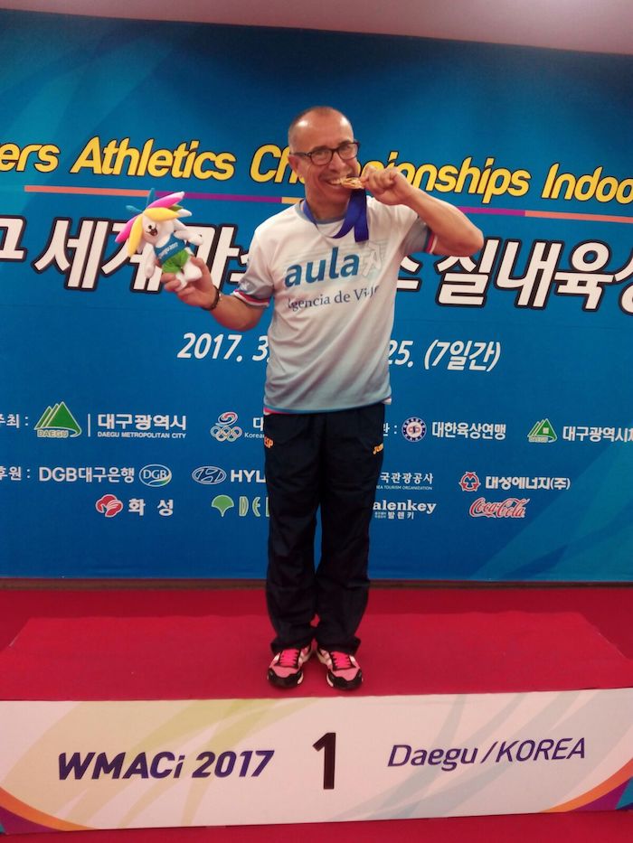 Miguel Periáñez, campeón del mundo en los 3 kilómetros marcha