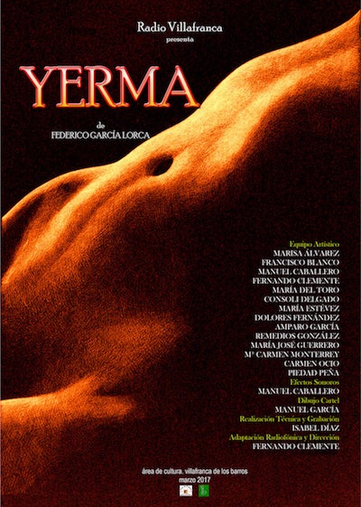 Esta noche se presenta en la Casa de Cultura la versión radiofónica de la obra teatral 'Yerma' de García Lorca