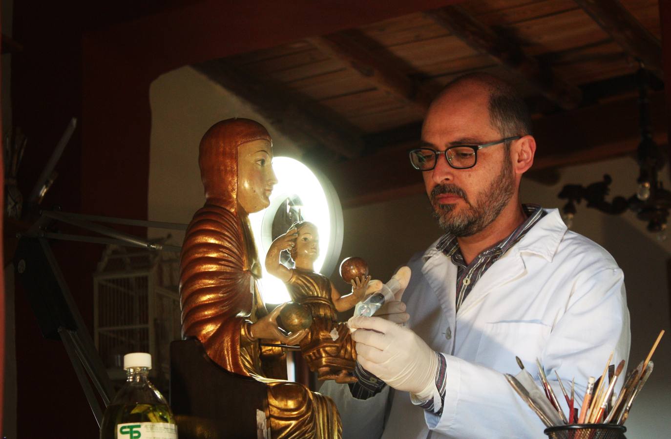 La Virgen de Piedraescrita regresa este viernes a Campanario tras su restauración