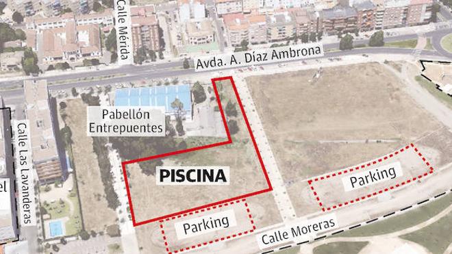 Las obras en Entrepuentes se reactivan para impulsar la piscina en la Margen Derecha