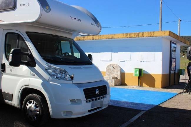 El área de autocaravanas, fuera de servicio este fin de semana