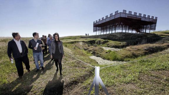 El yacimiento romano de Cáceres el Viejo recrea su fortificación