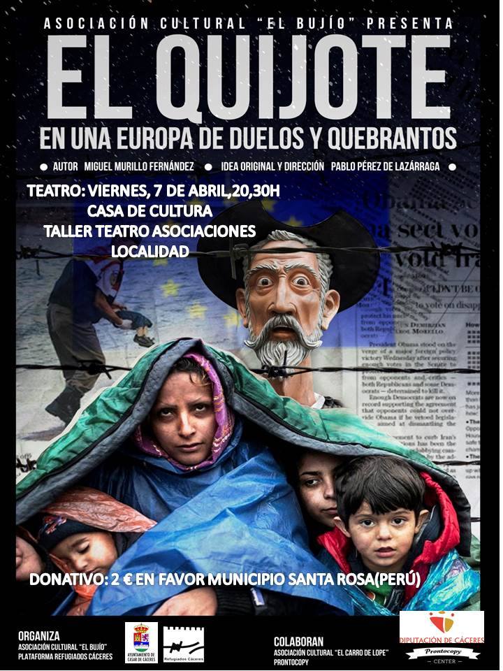 Hoy hay teatro benéfico con el Quijote de protagonista