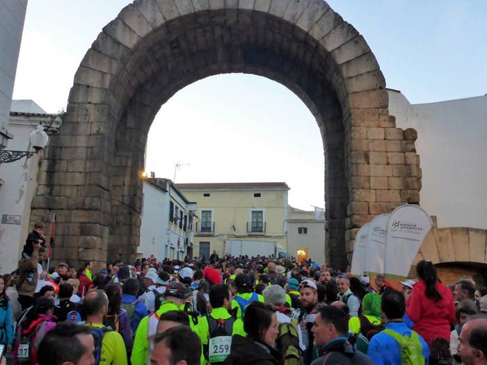 La Zarza, punto de salida de la prueba corta de las Millas Romanas
