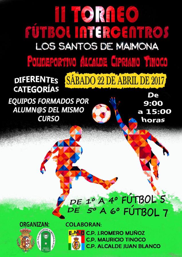 Más de 250 niños inscritos en el II Torneo de Fútbol Intercentros