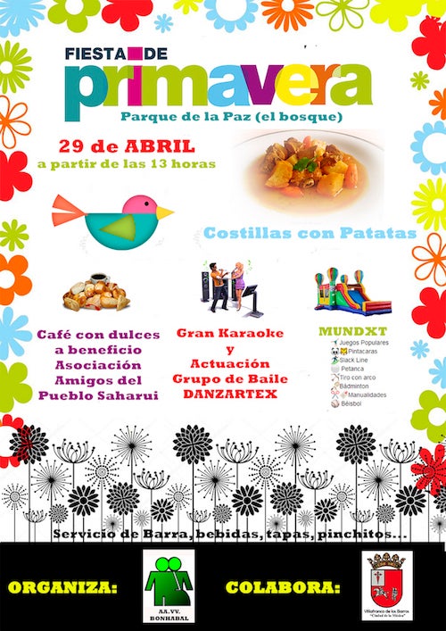 El Parque de la Paz acoge este sábado la Fiesta de la Primavera