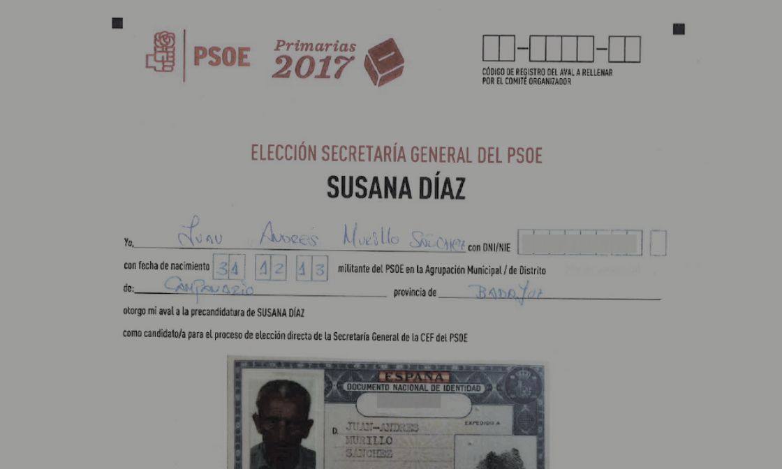 El afiliado más longevo del PSOE es de Campanario y apoya a Susana Díaz