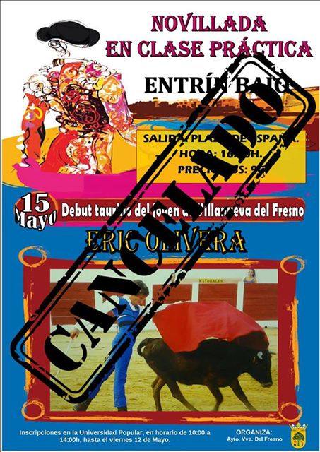 El viaje para asistir al debut de Eric Olivera cambia al 20 de mayo a La Albuera