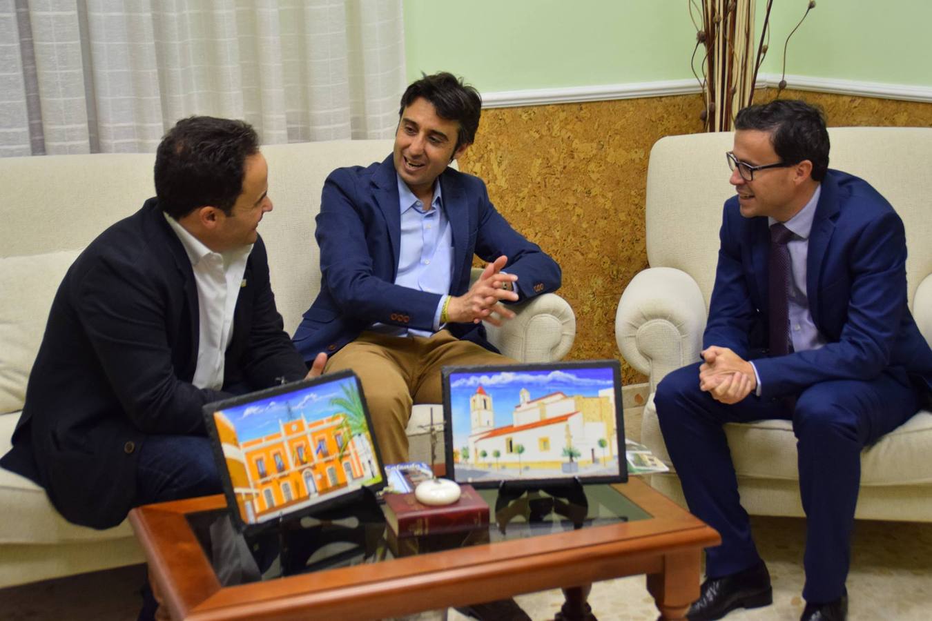 El Presidente de la Diputación de Badajoz visitó Puebla