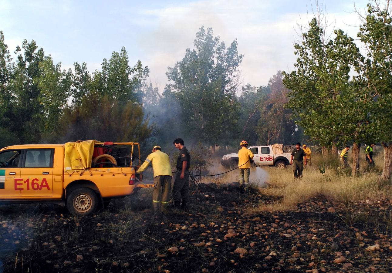 Incendio en Los Chopos
