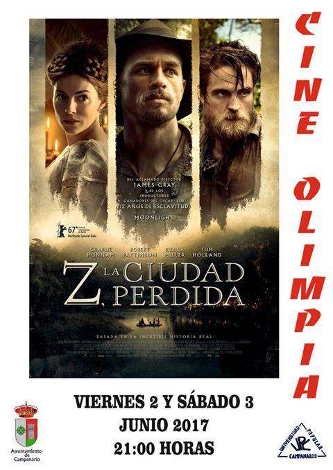 Doble sesión de cine este fin de semana con 'Z, la ciudad perdida'