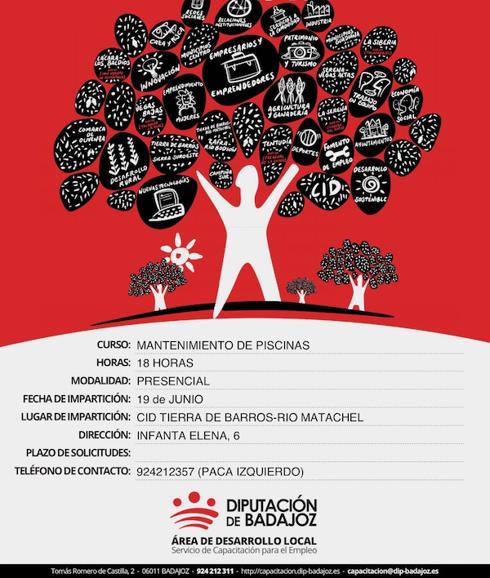 La Diputación de Badajoz oferta un curso de mantenimiento de piscinas