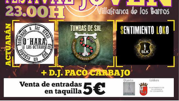 Primer Festival Joven en Villafranca el próximo 8 de julio