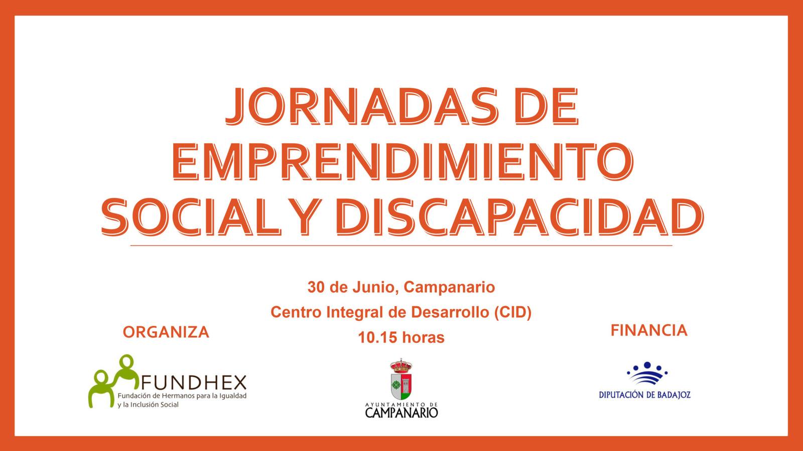 Jornada de emprendimiento social y discapacidad, mañana en Campanario