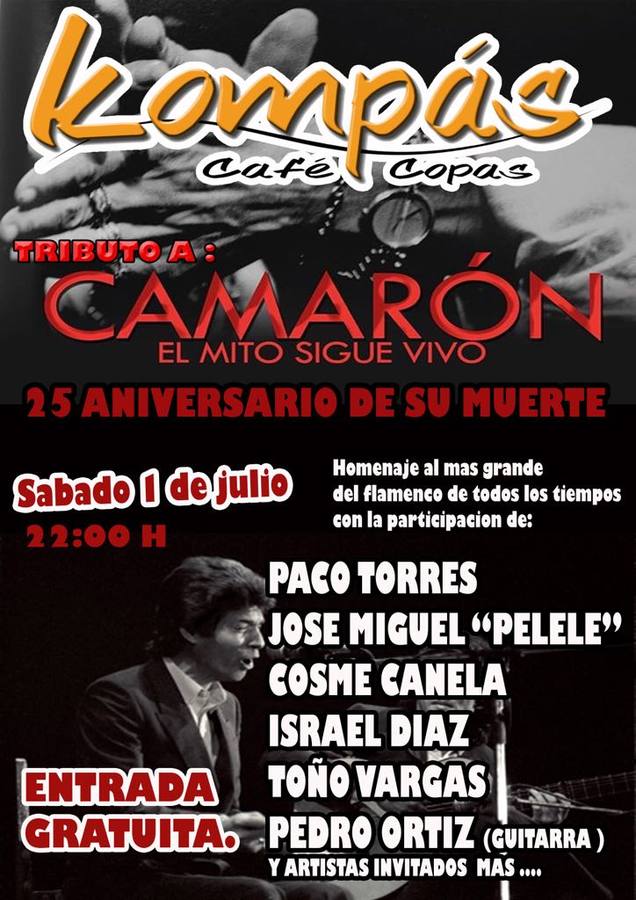 Homenaje a Camarón, esta noche en Kompás