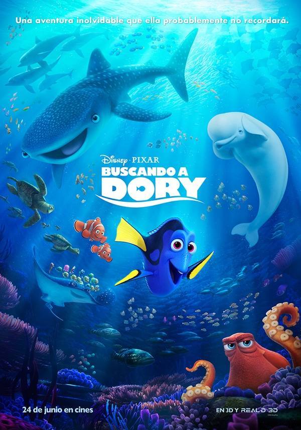 La película 'Buscando a Dory' se proyecta hoy en el Parque Municipal