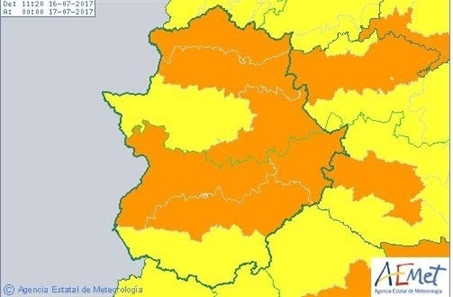La ola de calor se despide este domingo de Extremadura con avisos naranjas