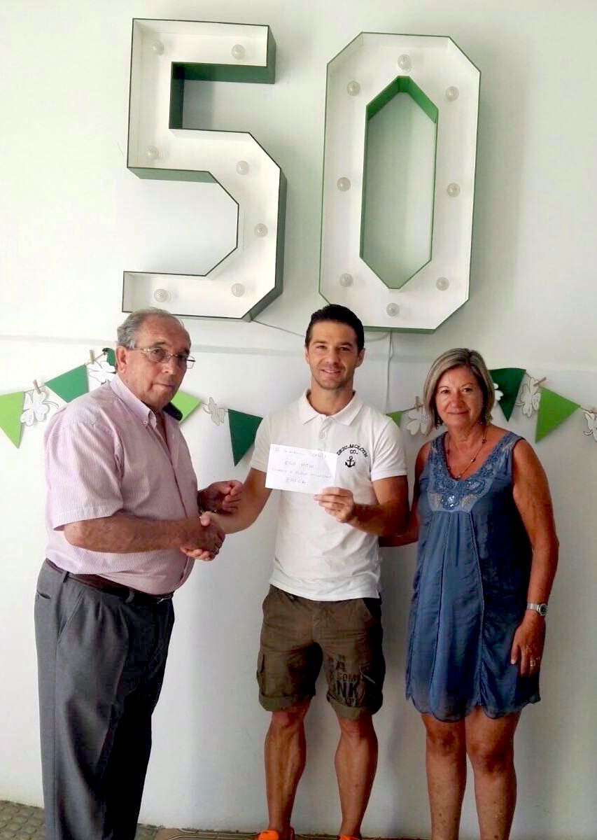 Edu Moya dona 300 euros a Plena Inclusión Zafra