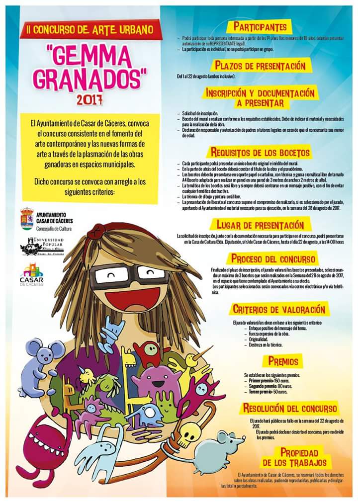 El II Certamen de arte urbano Gemma Granados está en marcha