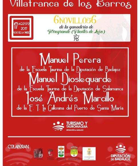 Agotadas las invitaciones para la novillada de esta noche en la Plaza de Toros de Villafranca aunque habrá localidades hasta completar el aforo