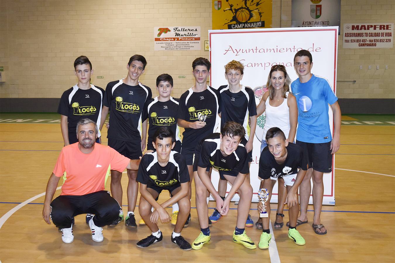 El 'Logos Team', campeón de la liga de fútbol sala infantil