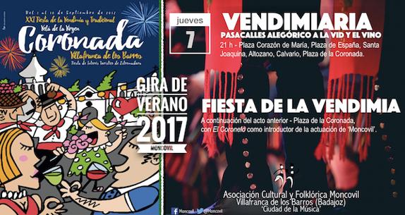 Moncovil participa en la Fiesta de la Vendimia de Villafranca