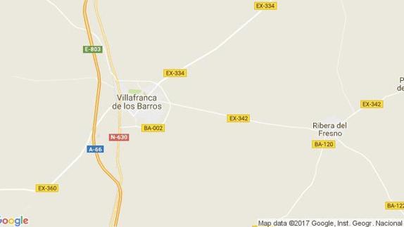 Herido grave tras una salida de vía cerca de Ribera del Fresno