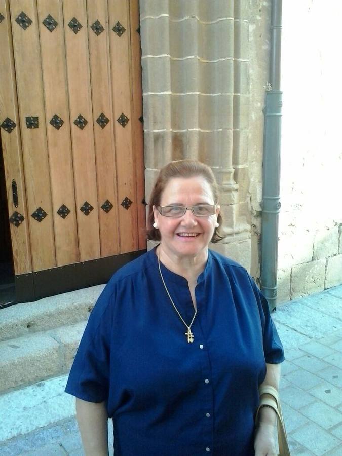 Meme Domínguez, festera mayor del Cristo de la Salud en Coria