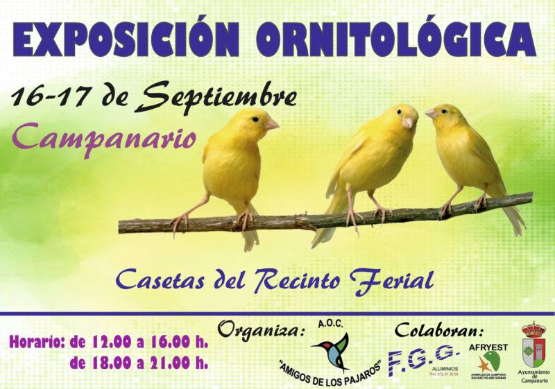 El recinto ferial acoge este fin de semana una exposición ornitológica