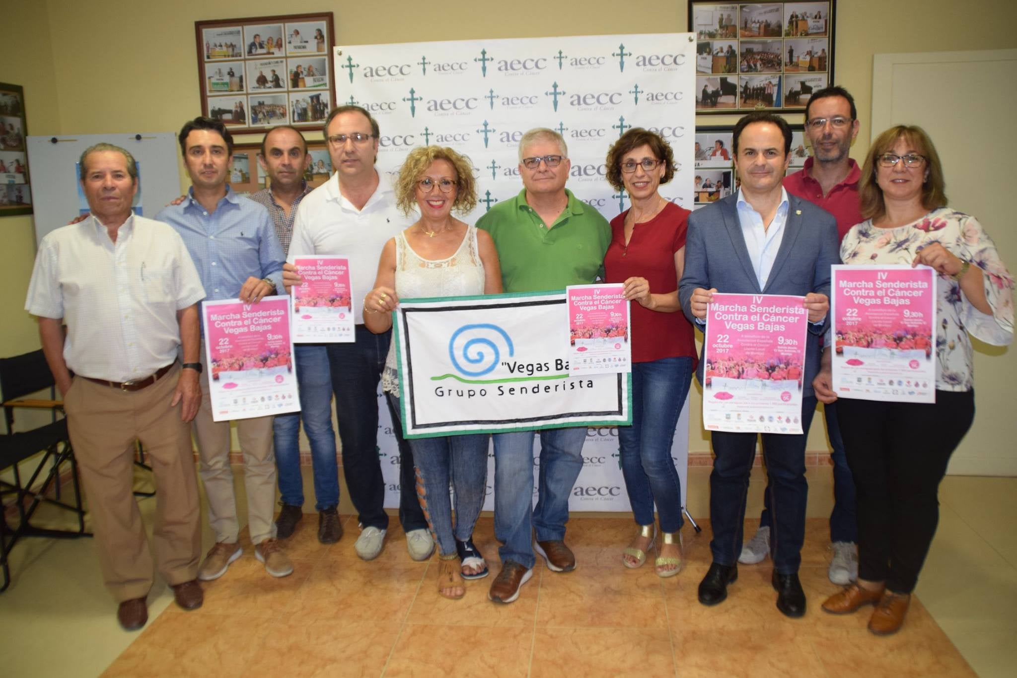 Puebla y Montijo acogen la 'IV Marcha Senderista Contra el Cáncer'