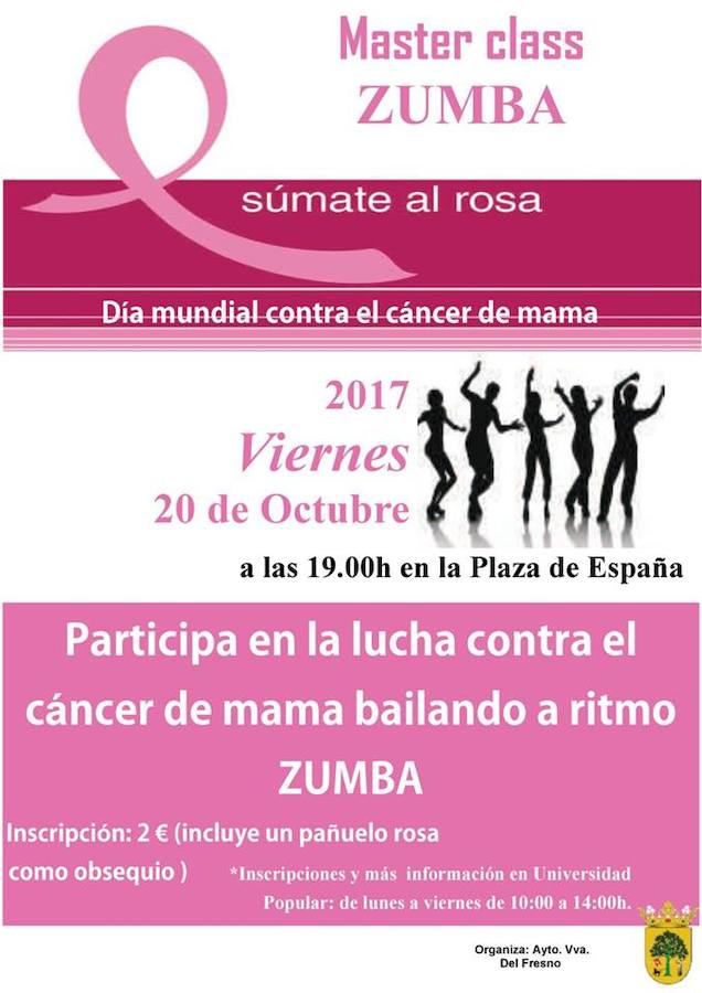 El Ayuntamiento visibilizará el Día Mundial Contra el Cáncer de Mama con zumba