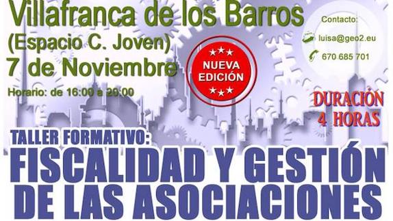 El ECJ acogerá un taller formativo sobre fiscalidad y gestión de las asociaciones