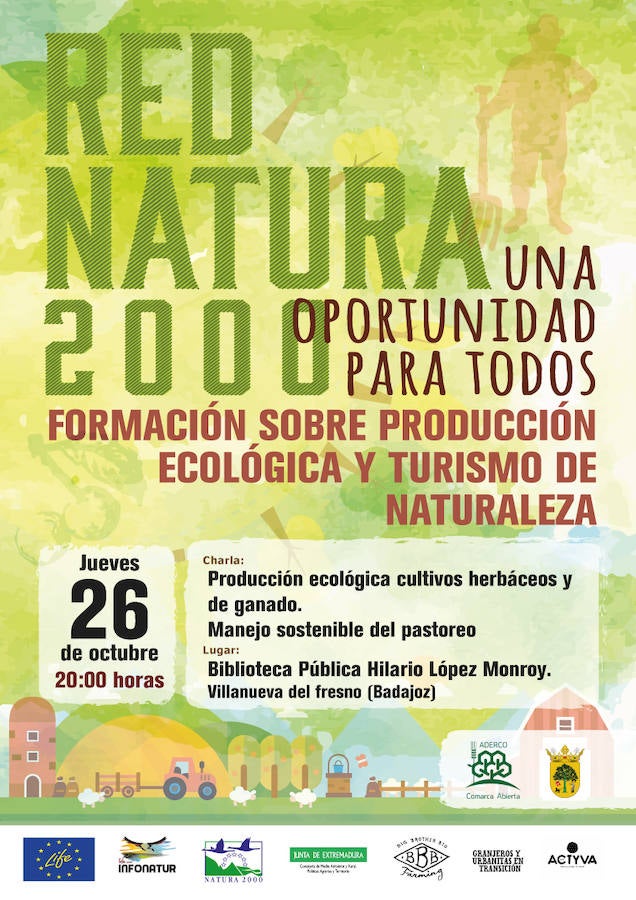 ADERCO acerca la producción ecológica de cultivos, herbáceos y pastoreo a través de una charla de la Red Natura